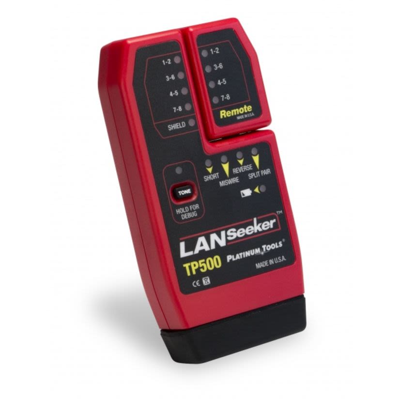 Platinum Tools LANSeeker TP500C Cable Tester, LED Display